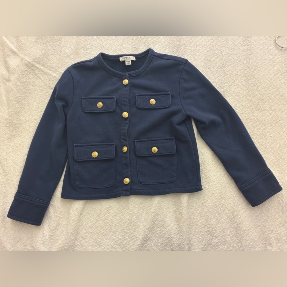 J. Crew Crewcuts Navy Blazer with Gold Accents the sun is XS